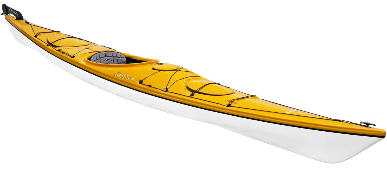 Delta 17 with Rudder | Kayak Delta 17 With Rudder | Kayak -Western Canoe Kayak 17 angle up yellow 91777.1605393217