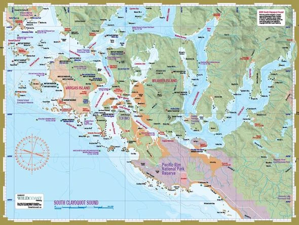 South Clayoquot Sound "Deck Topper" Kayaking/Marine Mapsheet #208 South Clayoquot Sound "Deck Topper" Kayaking/Marine Mapsheet #208 -Western Canoe Kayak 208 01 South Clayoquot map 900 pixels