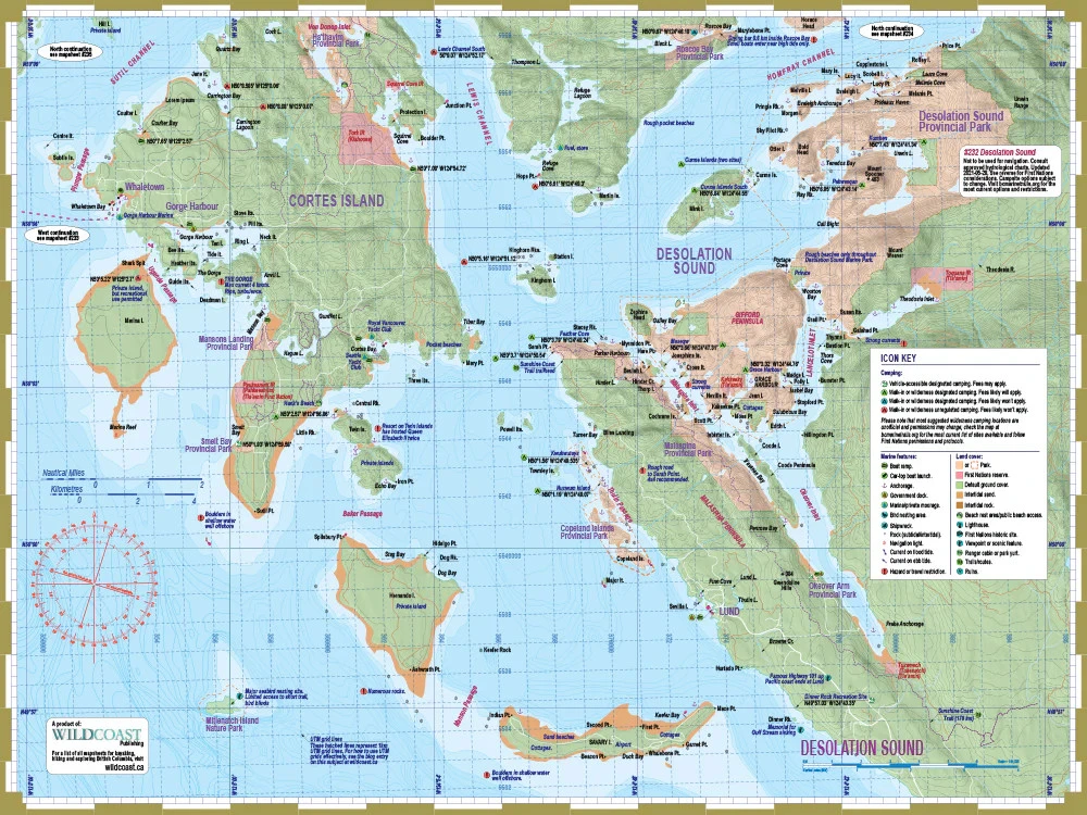 Deck Topper Mapsheet - Desolation Sound South Deck Topper Mapsheet - Desolation Sound South -Western Canoe Kayak 232 01 Desolation 14052.1732740932