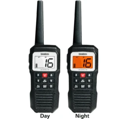 Uniden Atlantis 155 Floating Hand Held VHF Radio -Western Canoe Kayak Atlantis 155 front Day Night 1800x1800 74393.1681244495
