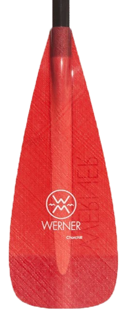 Churchill FG Canoe Paddle Werner Paddles Churchill FG Canoe Paddle -Western Canoe Kayak Churchill Blade 71461.1752706567