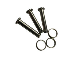 Hobie Clevis Pin 3/16x.570 Grip & Lock Ring For MirageDrive ST Fins (3/pkg)