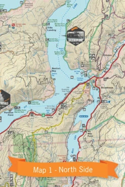 Okanagan Valley & Shuswap BC Waterproof Map -Western Canoe Kayak Okanagan Valley Shuswap3 26025.1555527163