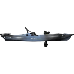 Sportsman BigWater E-PDL 132 | Kayak -Western Canoe Kayak OldTown SportsmanBigWaterEPDLPlus132 2023 Steel PropDown Side 26328.1756502176