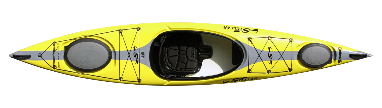 S12 Advantage | Kayak Stellar S12 Advantage | Kayak -Western Canoe Kayak S12 Yellow Stripe Combo top 24264.1619633741