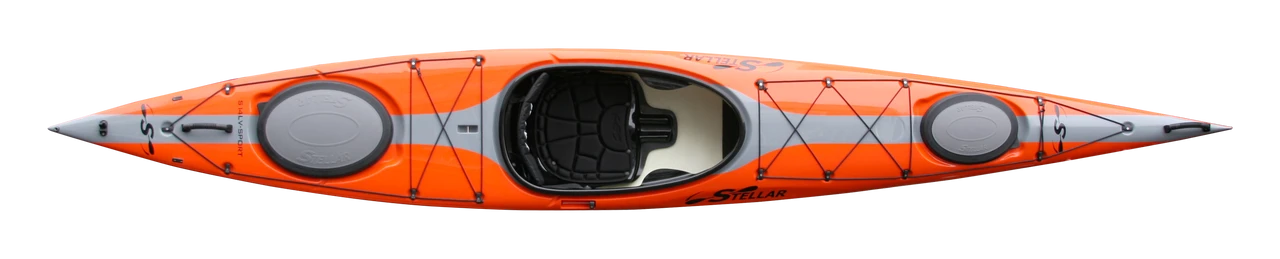 S14 G2 Advantage with Rudder | Kayak Stellar S14 G2 Advantage With Rudder | Kayak -Western Canoe Kayak S14LV Orange Stripe Combo top 28108.1619736245