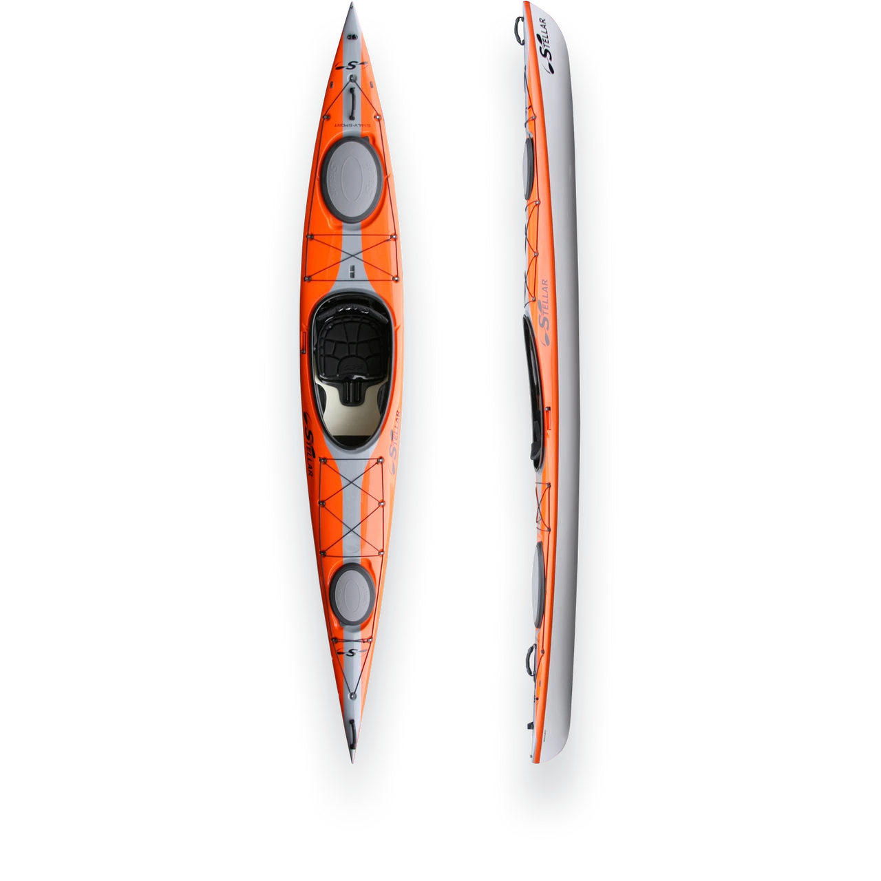 S14 G2 Advantage with Rudder | Kayak Stellar S14 G2 Advantage With Rudder | Kayak -Western Canoe Kayak S14LV Orange Stripe Combo top 28108 01732.1699912556
