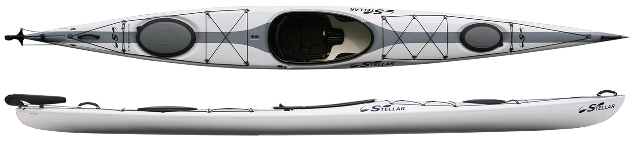 S18 Advantage Touring | Kayak Stellar S18 Advantage Touring | Kayak -Western Canoe Kayak S18 White Stripe Combo 90253.1687992612