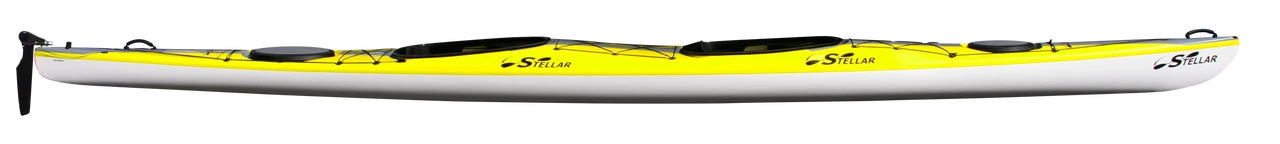 ST21 Advantage Tandem | Kayak Stellar ST21 Advantage Tandem | Kayak -Western Canoe Kayak ST21 Yellow Stripe Combo side 16115.1689029253