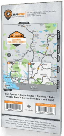 Squamish, Chilliwack & Merritt Waterproof Map -Western Canoe Kayak Squamish Chilliwack Merritt2 64921.1587077109