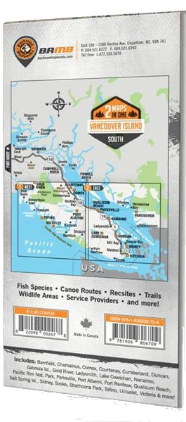 Vancouver Island BC South Waterproof Map Vancouver Island BC South Waterproof Map -Western Canoe Kayak Van island map2 05753.1656627835
