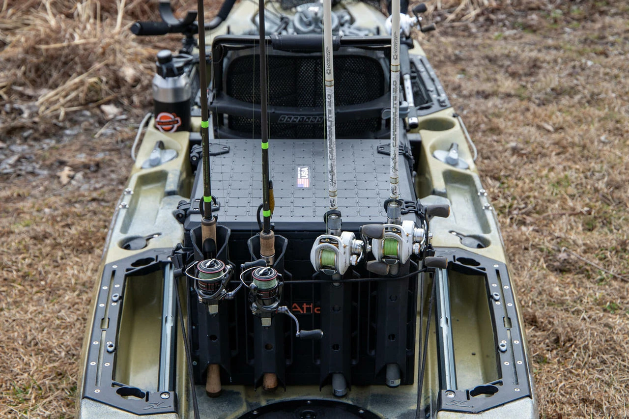 BlackPak PRO 16” x 16” w/6 Rod Holders YakAttack BlackPak PRO 16” X 16” W/6 Rod Holders -Western Canoe Kayak blackpak pro kayak fishing crate 16 x 16 blp pro