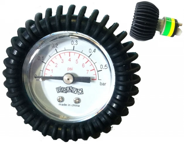 Pump Gauge 0-8 PSI Bravo Pump Gauge 0-8 PSI -Western Canoe Kayak bravo pump 72313.1643227949