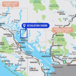Desolation Sound Park Map -Western Canoe Kayak mapkey desolation sound 24833.1652911901