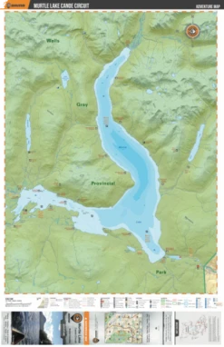 Murtle Lake - Wells Gray Provincial Park Map -Western Canoe Kayak murtle lake bc map preview 84447.1634230909