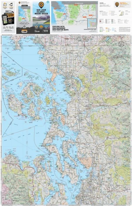 BRMB San Juan Islands - Mount Baker Waterproof Map BRMB San Juan Islands - Mount Baker Waterproof Map -Western Canoe Kayak san juan islands mt baker full map 31991.1705525822