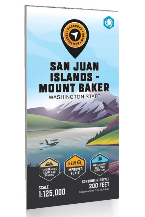 BRMB San Juan Islands - Mount Baker Waterproof Map BRMB San Juan Islands - Mount Baker Waterproof Map -Western Canoe Kayak wawa san juan 75991.1705525822